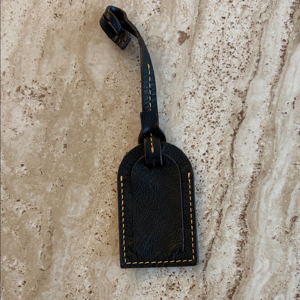 Dooney & Bourke Brown Leather Luggage Tag